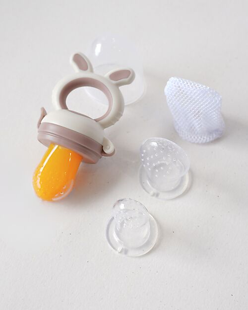 Bo Jungle Fruit Eater with Ergonomic Handle - Dune - 3+ Months Snack Boxes