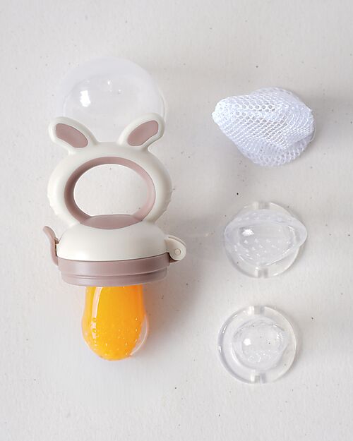 Bo Jungle Fruit Eater with Ergonomic Handle - Dune - 3+ Months Snack Boxes