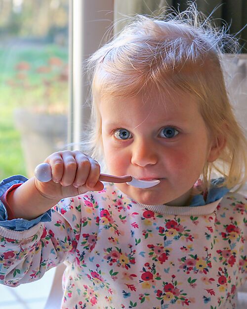 Bo Jungle Fruit Feeder Silicone Tray - Dune - Ideal for Freezing Food Containers