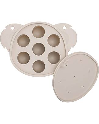 Bo Jungle Fruit Feeder Silicone Tray - Dune - Ideal for Freezing Snack Boxes