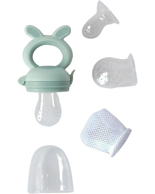 Bo Jungle Fruit Feeder with Ergonomic Handle - Jade - 3+ Months Snack Boxes