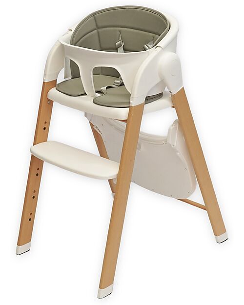 Bo Jungle Grow With Me High Chair - Pure White - Ultra Compact High Chairs