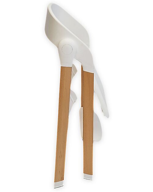 Bo Jungle Grow With Me High Chair - Pure White - Ultra Compact High Chairs