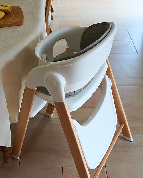 Bo Jungle Grow With Me High Chair - Pure White - Ultra Compact High Chairs