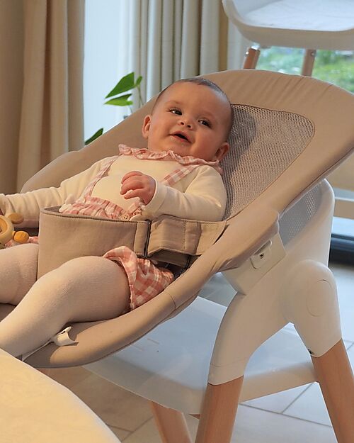 Bo Jungle Grow With Me High Chair - Pure White - Ultra Compact High Chairs