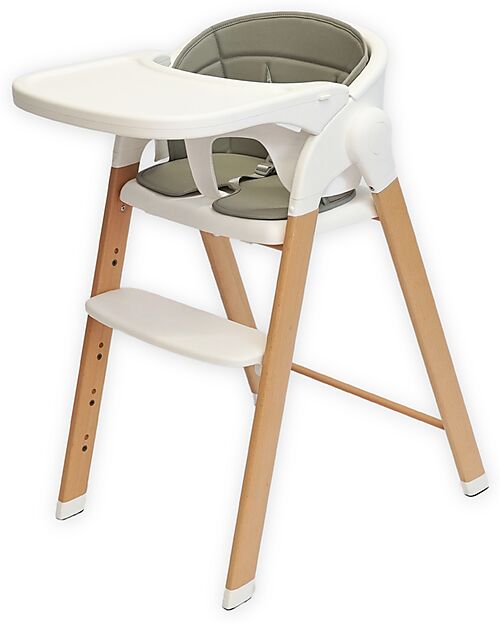 Bo Jungle Grow With Me High Chair - Pure White - Ultra Compact High Chairs