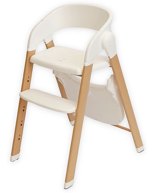 Bo Jungle Grow With Me High Chair - Pure White - Ultra Compact High Chairs