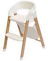 Bo Jungle Grow With Me High Chair - Pure White - Ultra Compact High Chairs