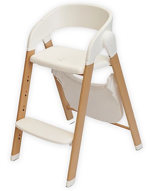 Bo Jungle Grow With Me High Chair - Pure White - Ultra Compact High Chairs