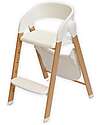 Bo Jungle Grow With Me High Chair - Pure White - Ultra Compact High Chairs