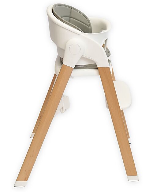 Bo Jungle Grow With Me High Chair - Pure White - Ultra Compact High Chairs