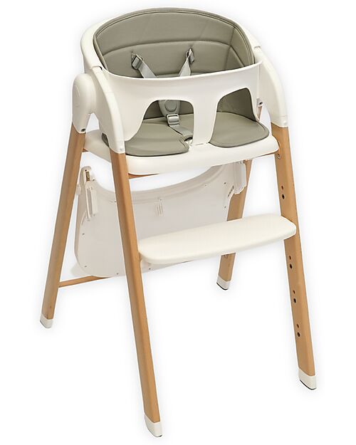 Bo Jungle Grow With Me High Chair - Pure White - Ultra Compact High Chairs