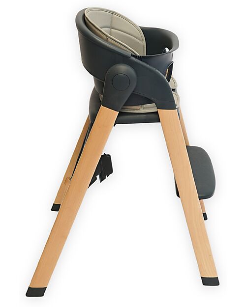 Bo Jungle Grow With Me High Chair - Shady Grey - Ultra Compact High Chairs