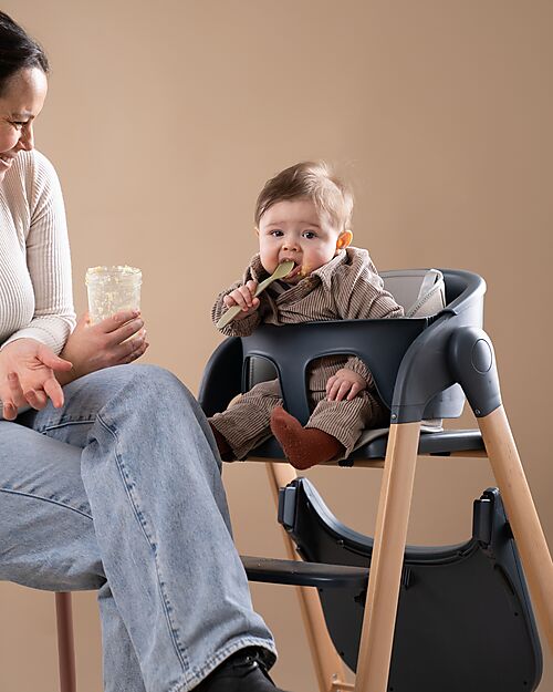 Bo Jungle Grow With Me High Chair - Shady Grey - Ultra Compact High Chairs