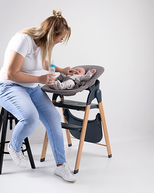 Bo Jungle Grow With Me High Chair - Shady Grey - Ultra Compact High Chairs