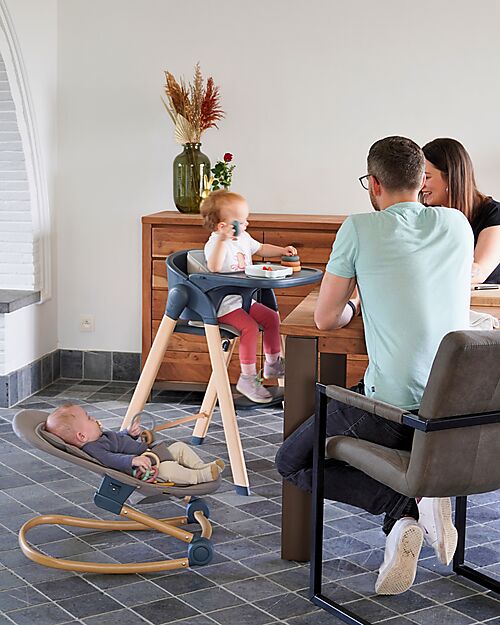 Bo Jungle Grow With Me High Chair - Shady Grey - Ultra Compact High Chairs