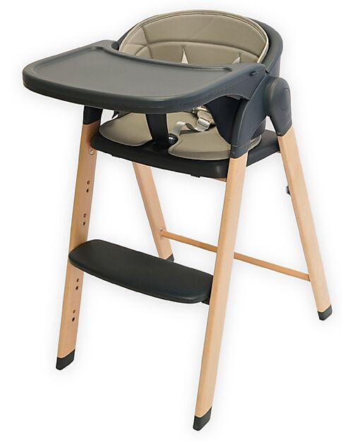 Bo Jungle Grow With Me High Chair - Shady Grey - Ultra Compact High Chairs