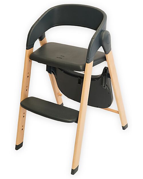 Bo Jungle Grow With Me High Chair - Shady Grey - Ultra Compact High Chairs