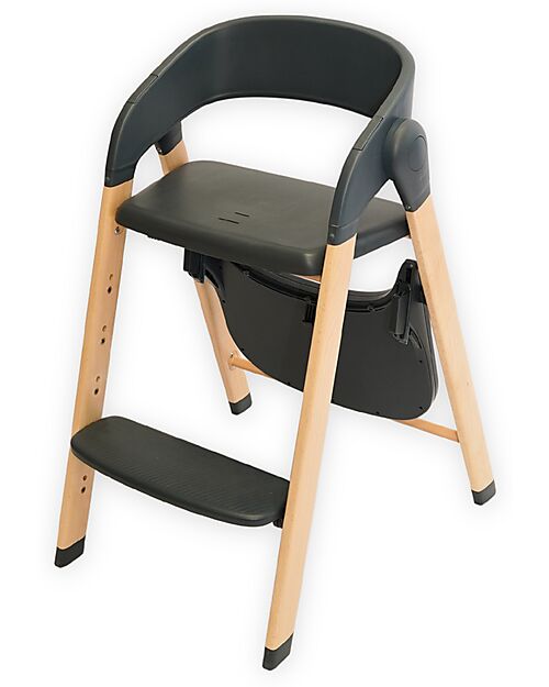 Bo Jungle Grow With Me High Chair - Shady Grey - Ultra Compact High Chairs