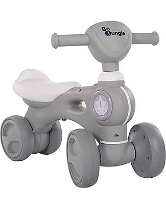 Bo Jungle Jumpy Balance Bike - Grey - Suonds and Lights - 18+ Months Balance Bikes