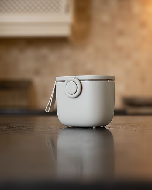 Bo Jungle Milk Powder or Snack Container - Grey - With Measuring Cup Food Containers