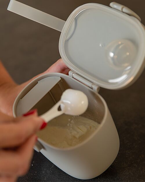 Bo Jungle Milk Powder or Snack Container - Grey - With Measuring Cup Food Containers