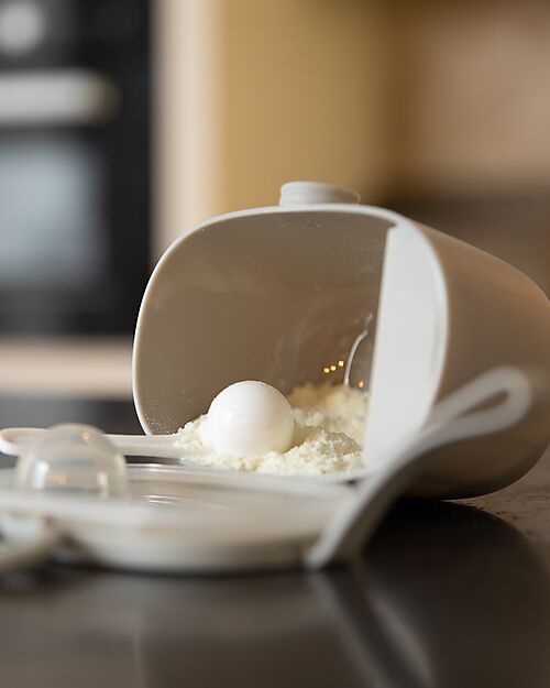 Bo Jungle Milk Powder or Snack Container - Grey - With Measuring Cup Food Containers