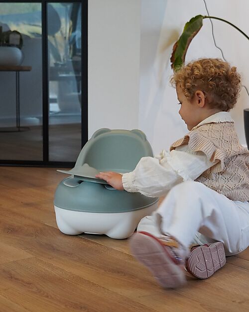 Bo Jungle Potty Bear - Sage Green - With Non-Slip Base Potties