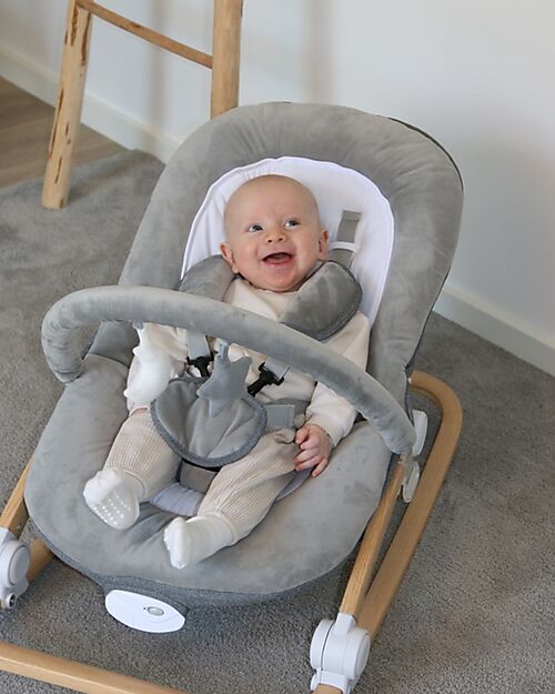 Bo Jungle Rocker - Pure White - 0+ Bouncers