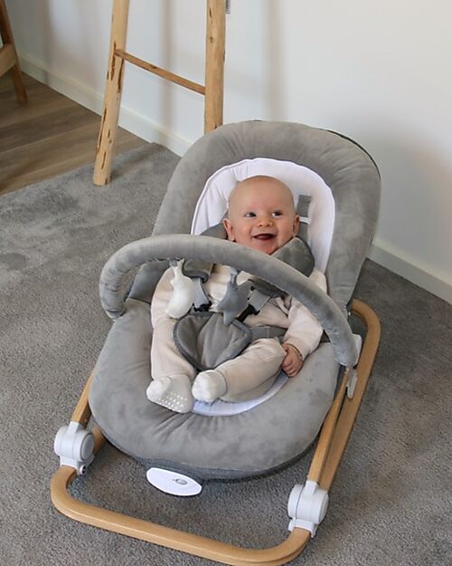 Bo Jungle Rocker - Pure White - 0+ Bouncers