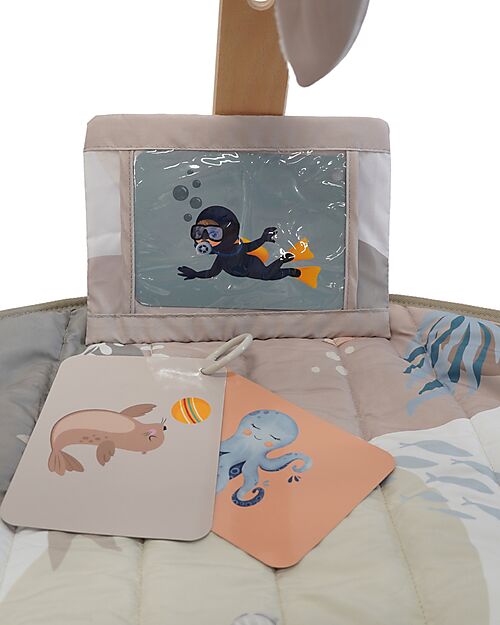 Bo Jungle Sensory Gymnasium with Wooden Arches - Ocean Bliss Baby Gym