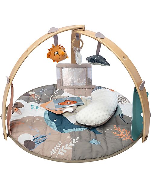 Bo Jungle Sensory Gymnasium with Wooden Arches - Ocean Bliss Baby Gym