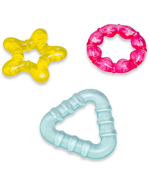 Bo Jungle Set of 2 Teethers - Cool Shapes - Perfect for Teething Teethers