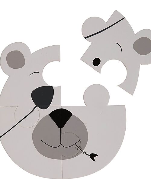 Bo Jungle Set of 3 Animal Sticker Puzzles - Koala Bear Monkey - 3+ Years Puzzles