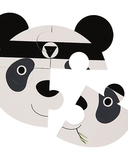 Bo Jungle Set of 3 Animal Sticker Puzzles - Panda Elephant Lion - 3+ Years Puzzles