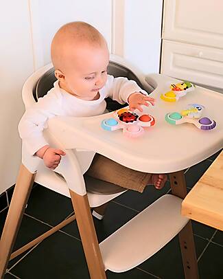 Bo Jungle Set of 3 Spinners with Suction Cup - Silicone - 12+ Months Sensory Games_