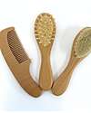 Bo Jungle Set of 3 wooden children's brushes - soft bristles Hair Care