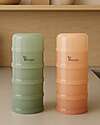 Bo Jungle Stackable Milk Powder or Snack Container - Jade - With 4 Airtight Compartments Food Containers