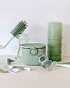 Bo Jungle Stackable Milk Powder or Snack Container - Jade - With 4 Airtight Compartments Food Containers