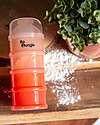 Bo Jungle Stackable Milk Powder or Snack Container - Tinted Terracotta - With 4 Airtight Compartments Food Containers