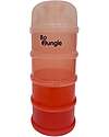 Bo Jungle Stackable Milk Powder or Snack Container - Tinted Terracotta - With 4 Airtight Compartments Food Containers