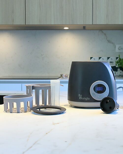 Bo Jungle Travel Bottle Warmer - Shade Grey - With Car Adapter Baby Bottles Accessories