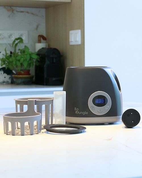 Bo Jungle Travel Bottle Warmer - Shade Grey - With Car Adapter Baby Bottles Accessories