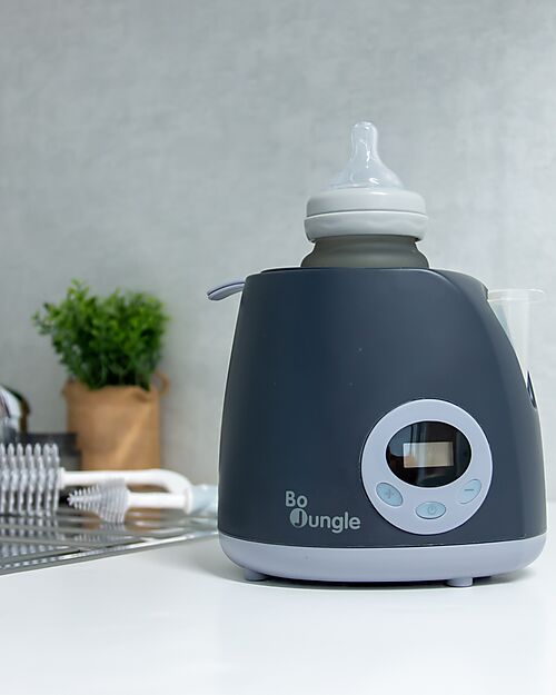 Bo Jungle Travel Bottle Warmer - Shade Grey - With Car Adapter Baby Bottles Accessories