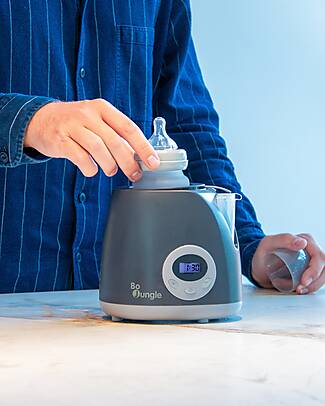 Bo Jungle Travel Bottle Warmer - Shade Grey - With Car Adapter Baby Bottles Accessories