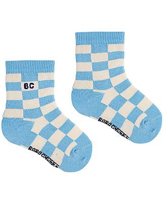 Bobo Choses 2 Pack Checherboard and Cat Long Socks - Cotton Socks