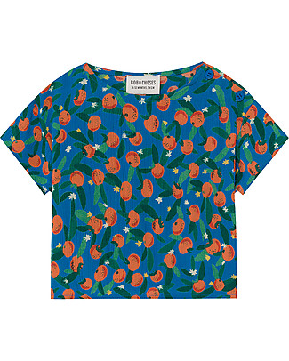Bobo Choses All Over Oranges Blouse - Short Sleeves Shirts And Blouses
