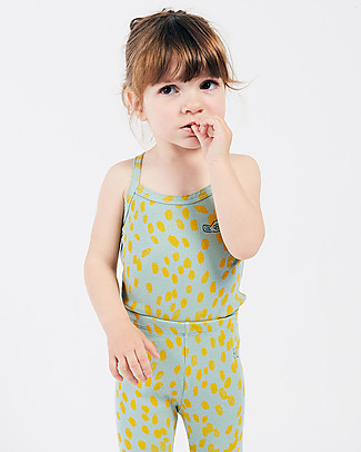 Bobo Choses Animal Print Sleeveless Body - Elasticated Organic Cotton Short Sleeves Bodies