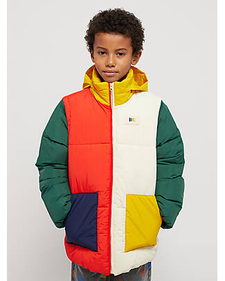 Bobo Choses Anorak with Detachable Sleeves - Color Block - 100% Recycled Polyamide
Down Jacket