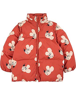 Bobo Choses Anorak with Detachable Sleeves - Mouse all Over - 100% Recycled Polyamide Down Jacket